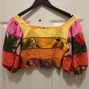 Farm Rio Colorful Women's Bohemian Top